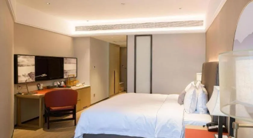 Bed in Echeng Hotel Nanning Jiangnan Wanda Baisha Avenue