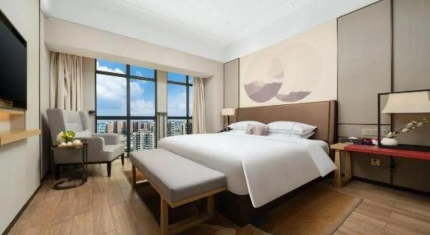 Bed in Echeng Hotel Nanning Jiangnan Wanda Baisha Avenue