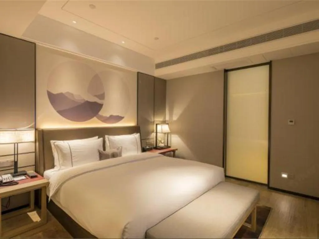 Bed in Echeng Hotel Nanning Jiangnan Wanda Baisha Avenue