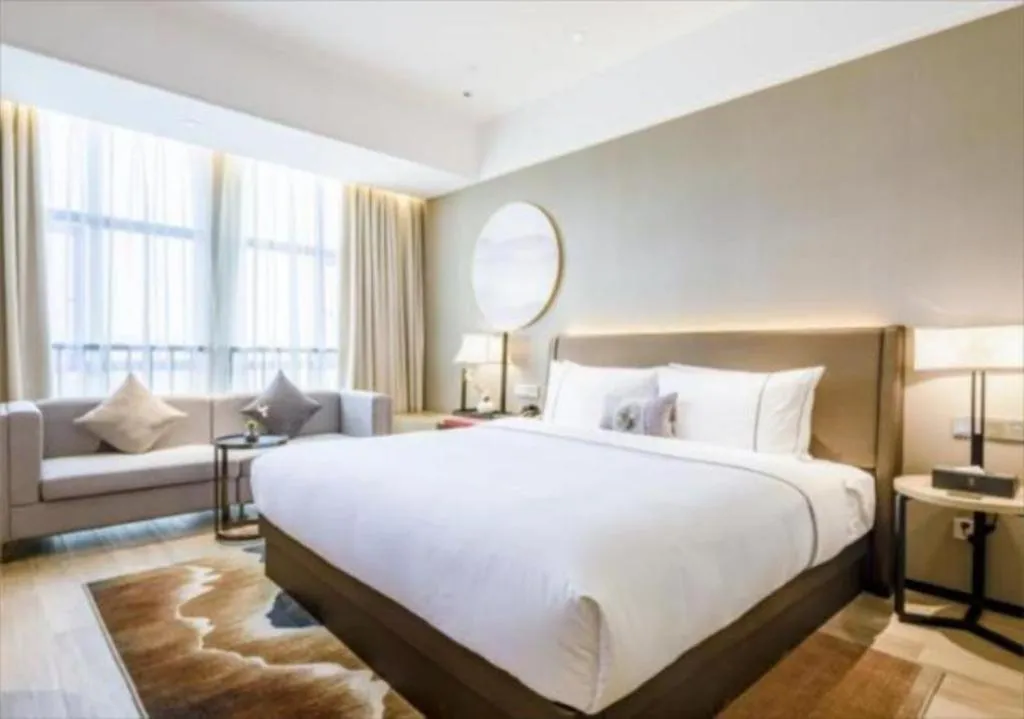 Bed in Echeng Hotel Nanning Jiangnan Wanda Baisha Avenue