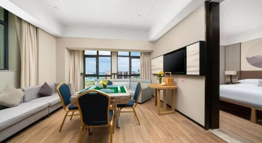 Bed in Echeng Hotel Nanning Jiangnan Wanda Baisha Avenue