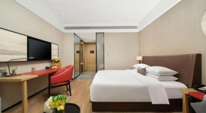 Bed in Echeng Hotel Nanning Jiangnan Wanda Baisha Avenue