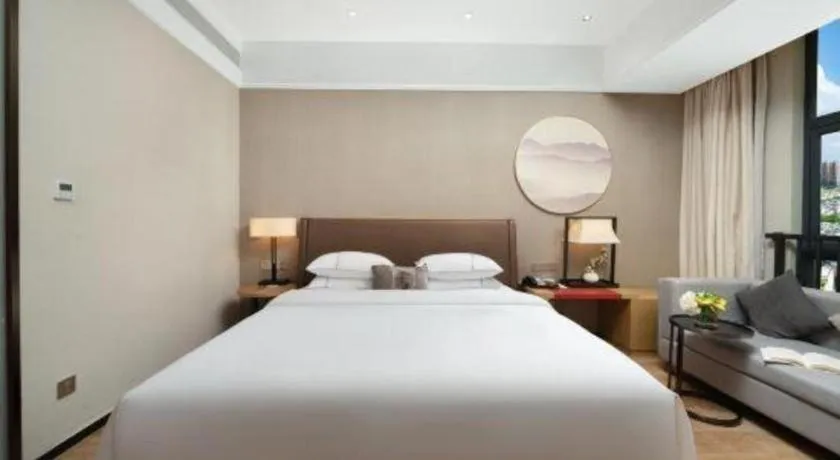Bed in Echeng Hotel Nanning Jiangnan Wanda Baisha Avenue