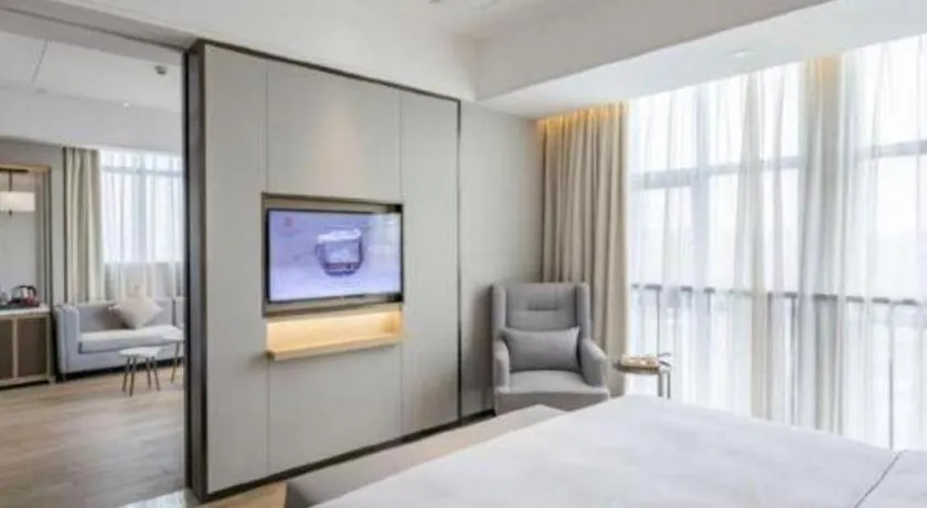 Bed in Echeng Hotel Nanning Jiangnan Wanda Baisha Avenue