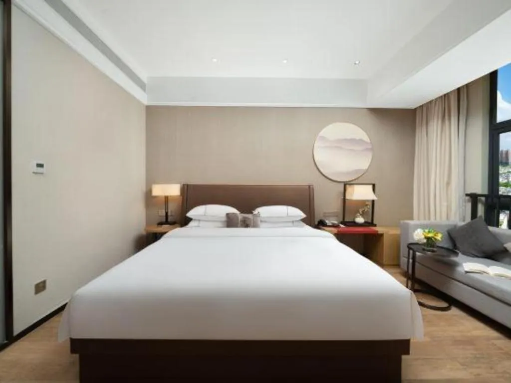 Bed in Echeng Hotel Nanning Jiangnan Wanda Baisha Avenue