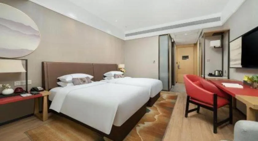 Bed in Echeng Hotel Nanning Jiangnan Wanda Baisha Avenue