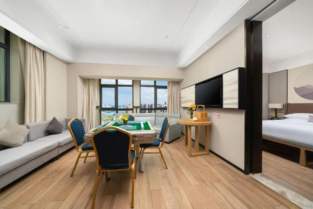 Bed in Echeng Hotel Nanning Jiangnan Wanda Baisha Avenue