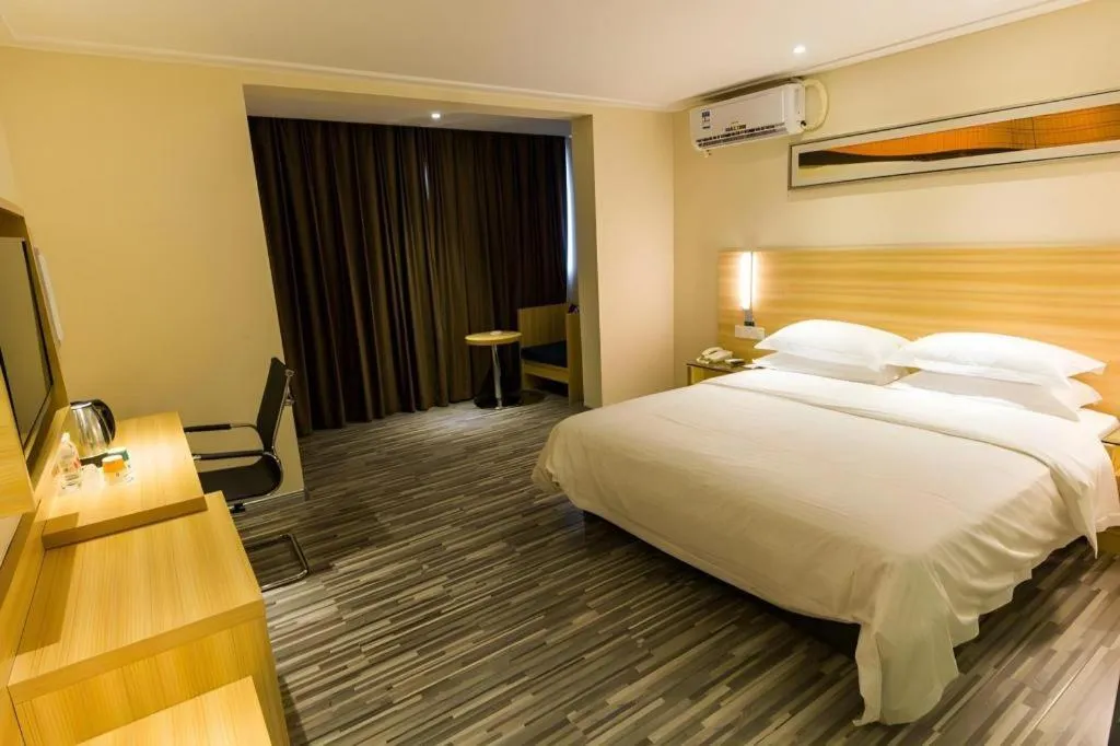 Bed in City Comfort Inn Wuhan University Guangbutun Metro Station