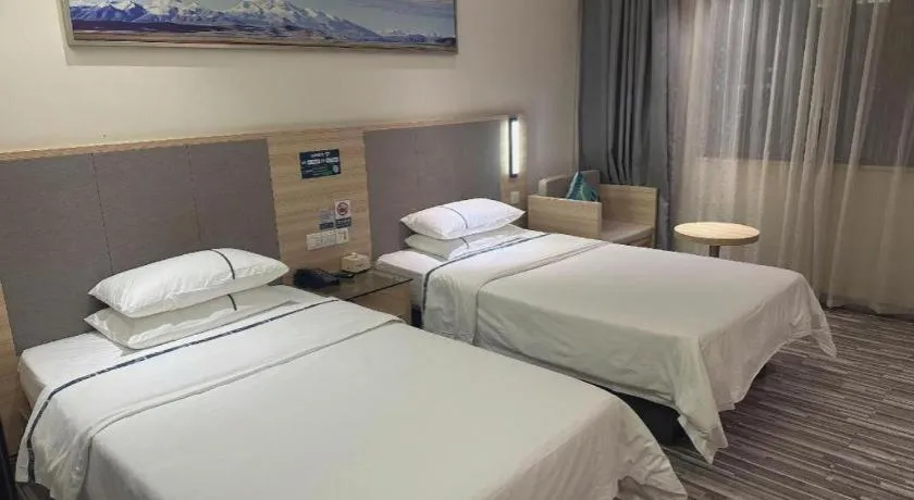 Bed in City Comfort Inn Wuhan University Guangbutun Metro Station