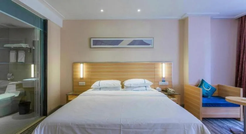 Bed in City Comfort Inn Wuhan University Guangbutun Metro Station