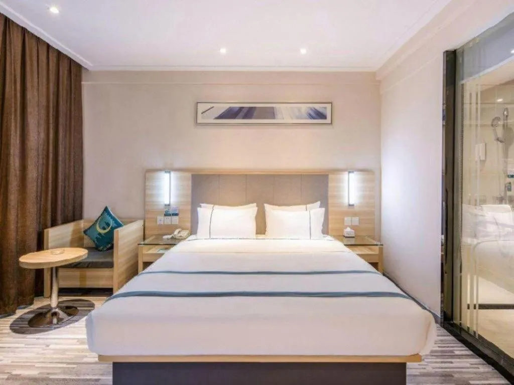 Bed in City Comfort Inn Wuhan University Guangbutun Metro Station