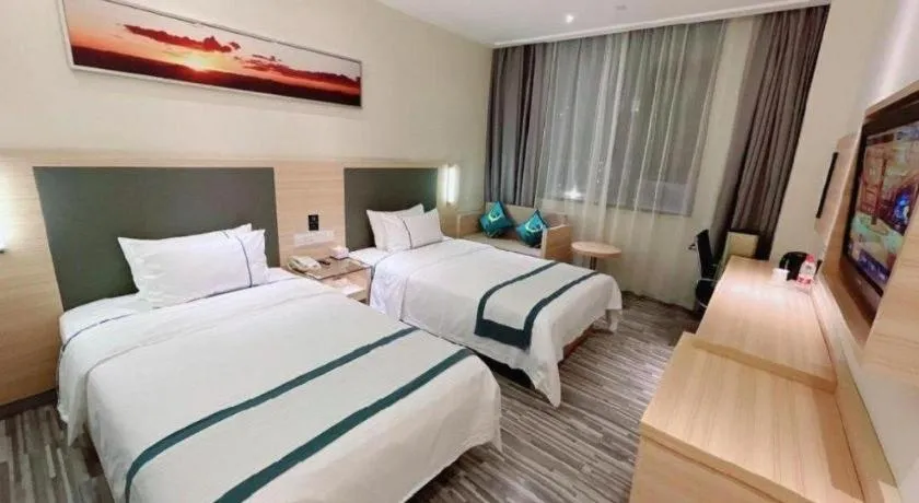 Bed in City Comfort Inn Wuhan University Guangbutun Metro Station