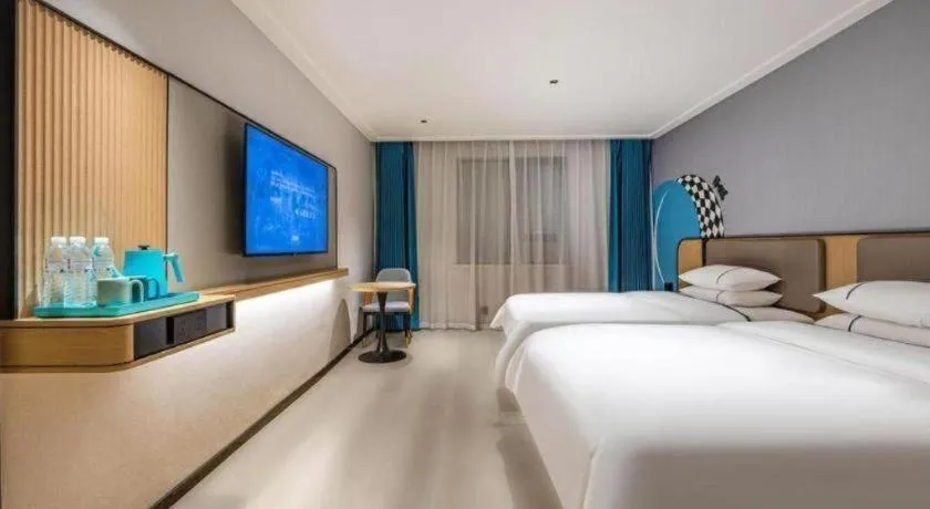 Bed in City Comfort Inn Wuhan Pangxiejia Metro Station