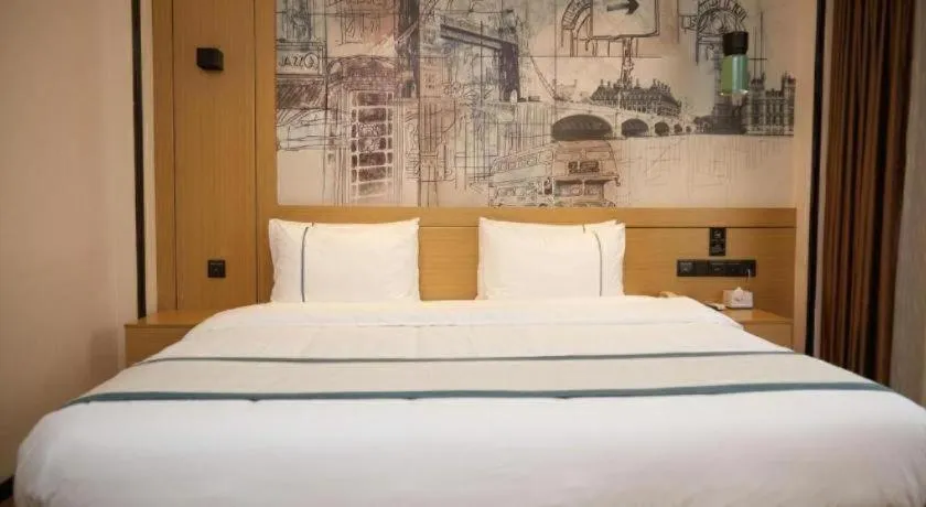 Bed in City Comfort Inn Guangzhou Liwan Zengjiao Jushu Metro Station