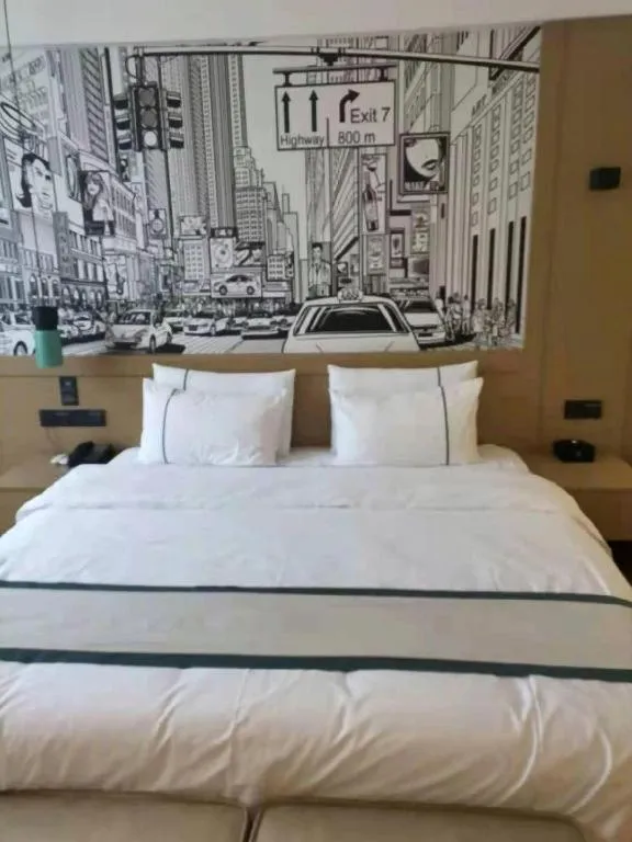 Bed in City Comfort Inn Guangzhou Liwan Zengjiao Jushu Metro Station