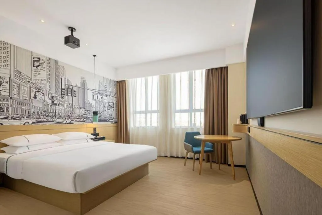 Bed in City Comfort Inn Guangzhou Jiahe Wanggang Metro Station Police Academy Changhong