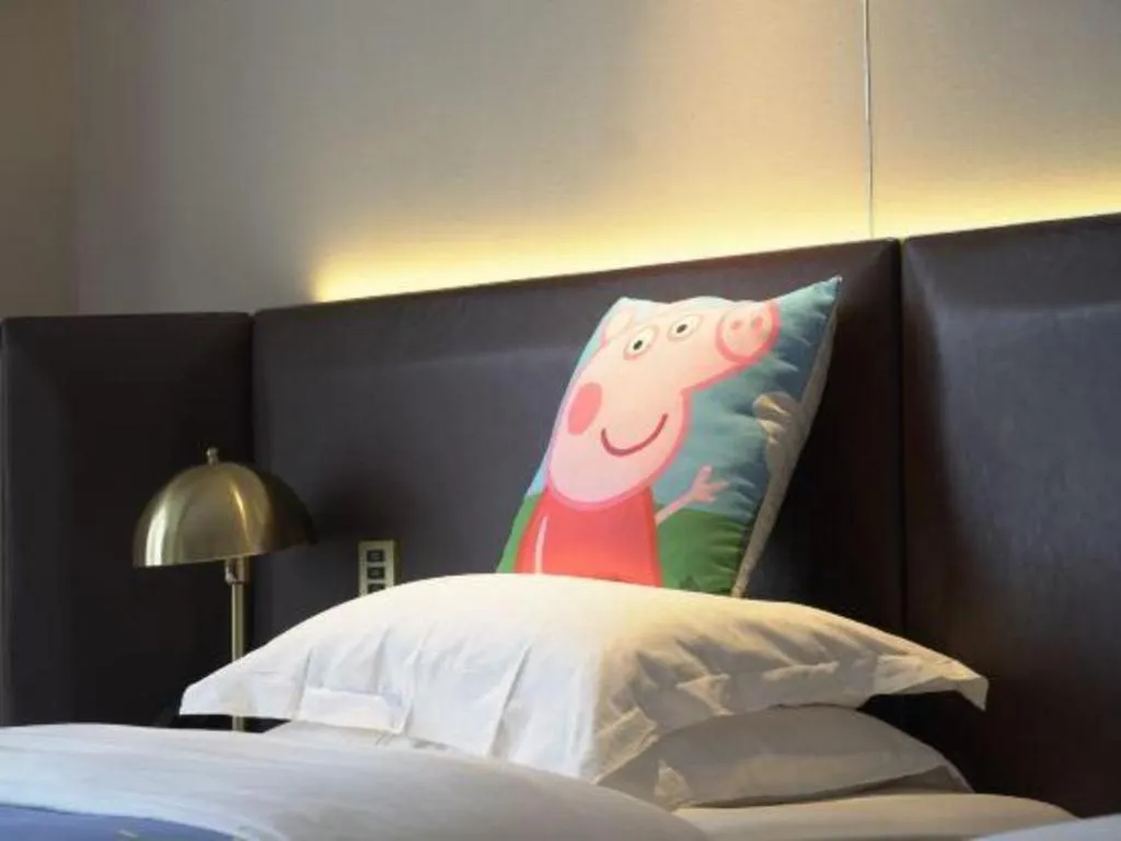 Bed in Echarm Plus Hotel Changsha High-speed Railway South Station Desiqin