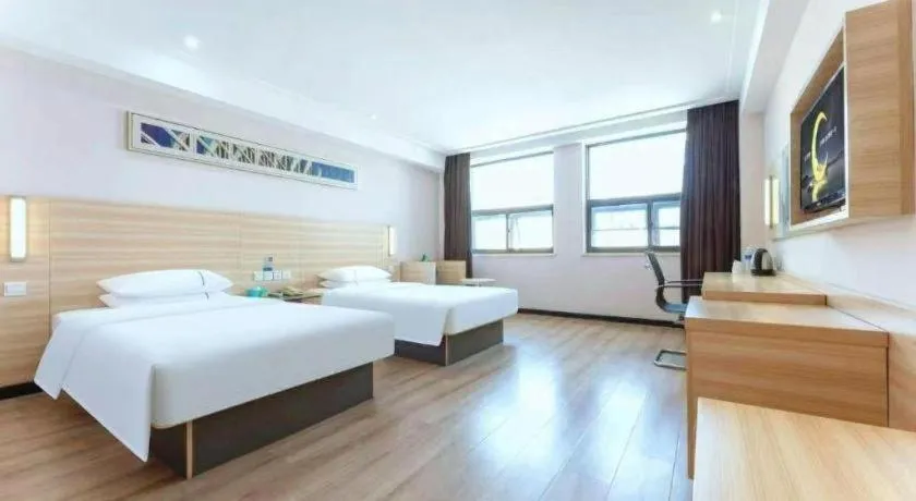 Bed in City Comfort Inn Wuhan Wangjiawan Longyangcun Metro Station