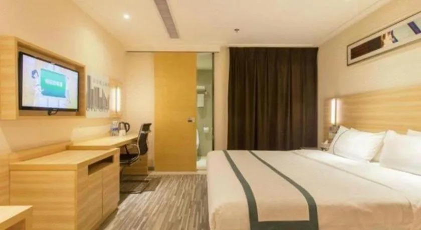 Bed in City Comfort Inn Wuhan Wangjiawan Longyangcun Metro Station