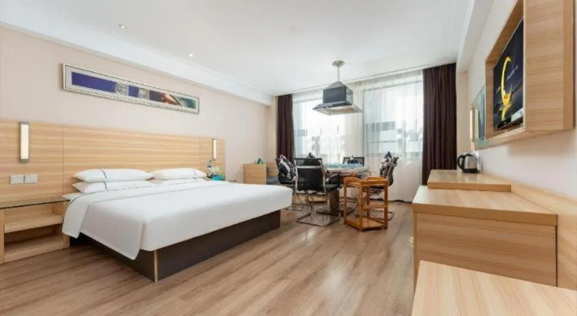 Bed in City Comfort Inn Wuhan Wangjiawan Longyangcun Metro Station