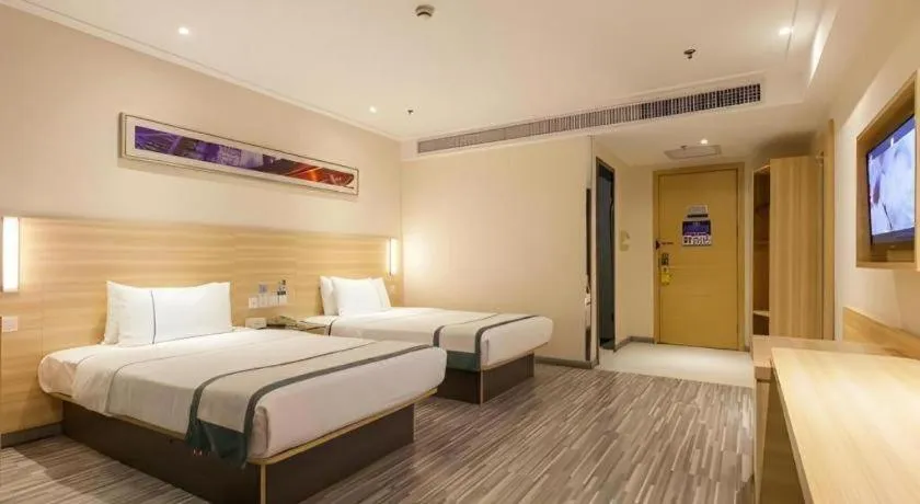 Bed in City Comfort Inn Wuhan Wangjiawan Longyangcun Metro Station