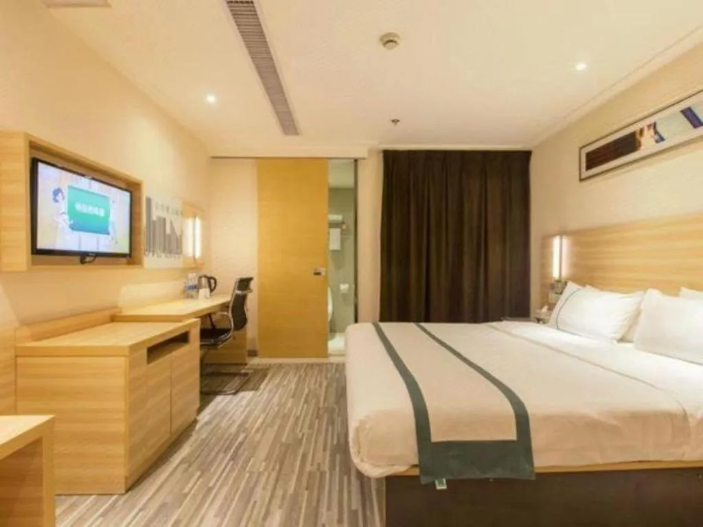 Bed in City Comfort Inn Wuhan Wangjiawan Longyangcun Metro Station