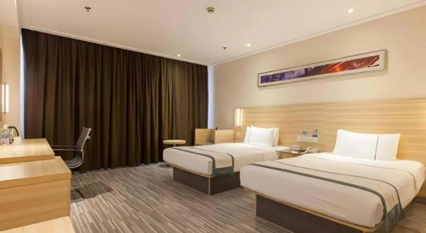 Bed in City Comfort Inn Wuhan Wangjiawan Longyangcun Metro Station