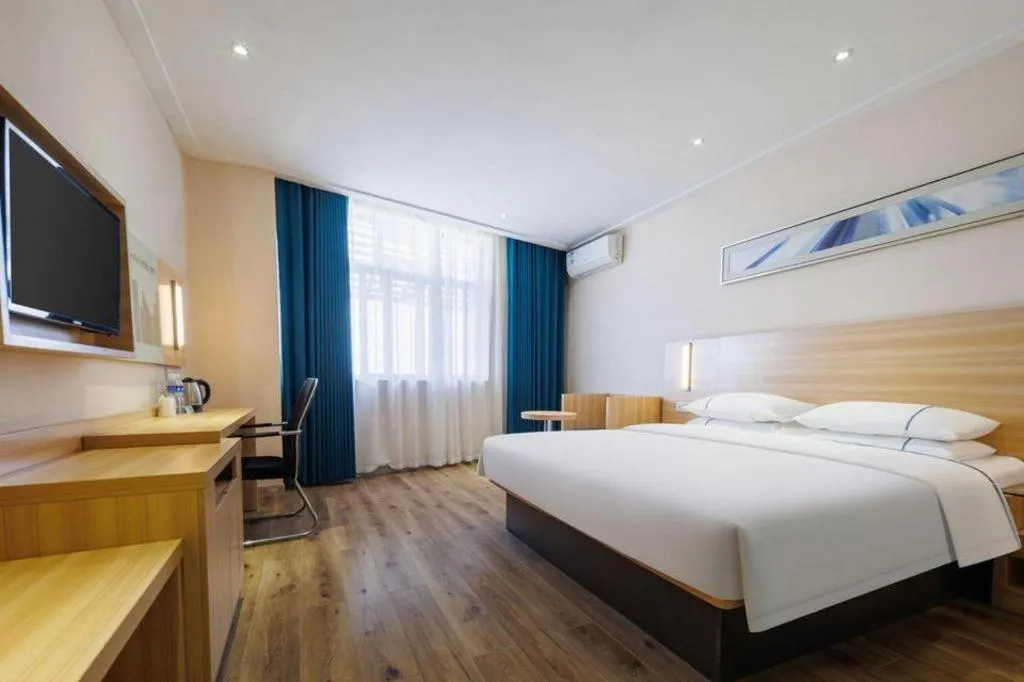 Bed in City Comfort Inn Wuhan Hongshan District Baishazhou Huangjiahu University Town