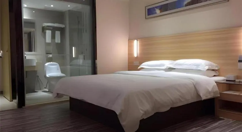 Bed in City Comfort Inn Wuhan Hongshan District Baishazhou Huangjiahu University Town