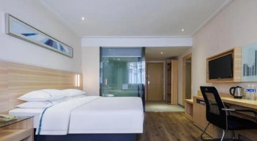 Bed in City Comfort Inn Wuhan Hongshan District Baishazhou Huangjiahu University Town