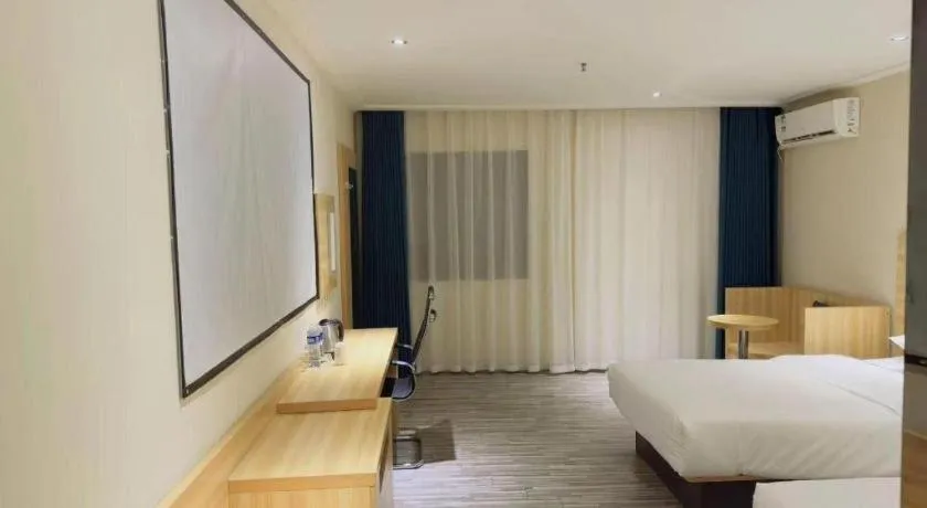 Bed in City Comfort Inn Wuhan Hongshan District Baishazhou Huangjiahu University Town