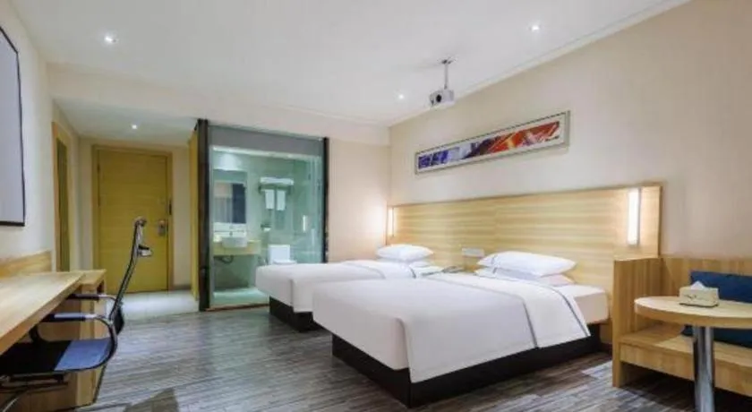 Bed in City Comfort Inn Wuhan Hongshan District Baishazhou Huangjiahu University Town