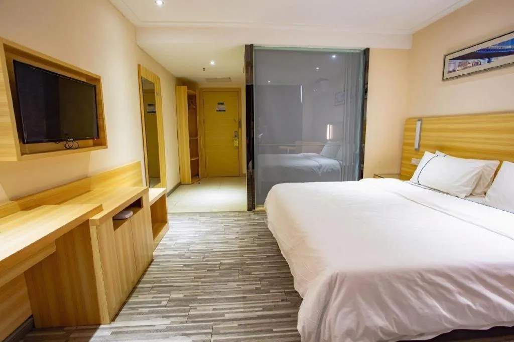 Bed in City Comfort Inn Wuhan Hongshan District Baishazhou Huangjiahu University Town