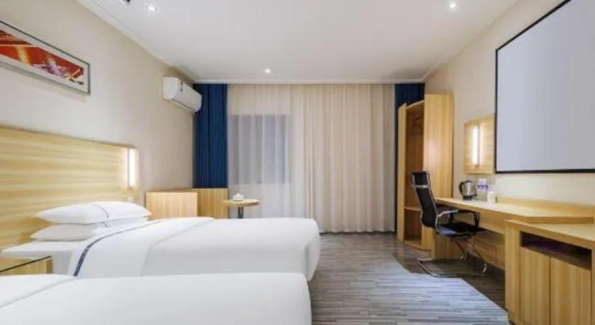 Bed in City Comfort Inn Wuhan Hongshan District Baishazhou Huangjiahu University Town