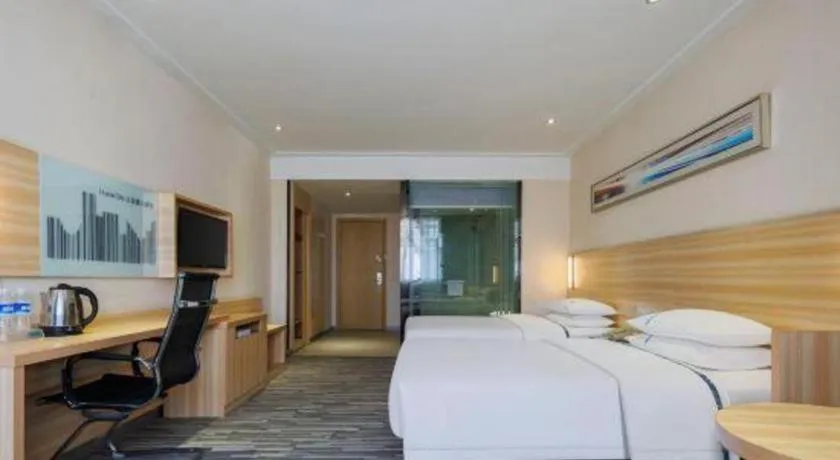 Bed in City Comfort Inn Wuhan Hongshan District Baishazhou Huangjiahu University Town