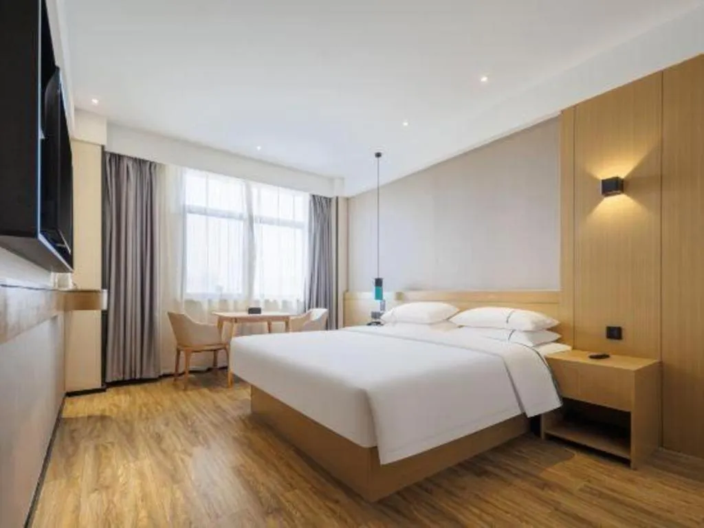 Bed in City Comfort Inn Wuhan Hongshan District Baishazhou Huangjiahu University Town