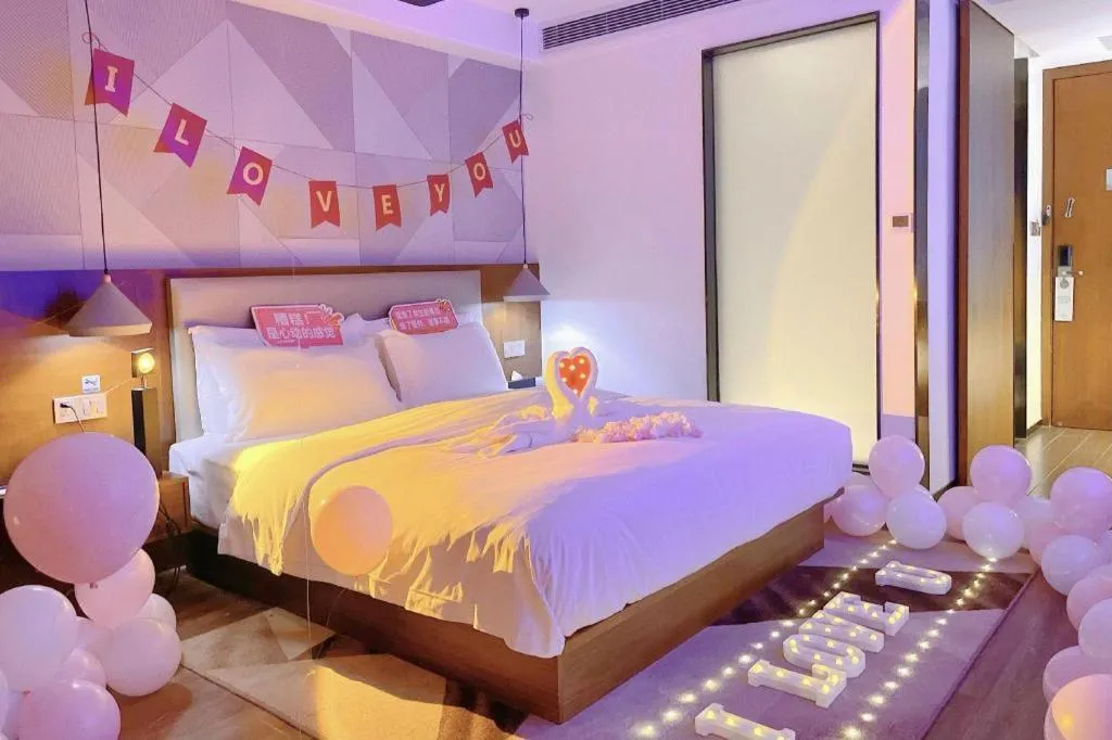 Bed in Borrman Hotel Nanning Beihu Bei Road Metro Station