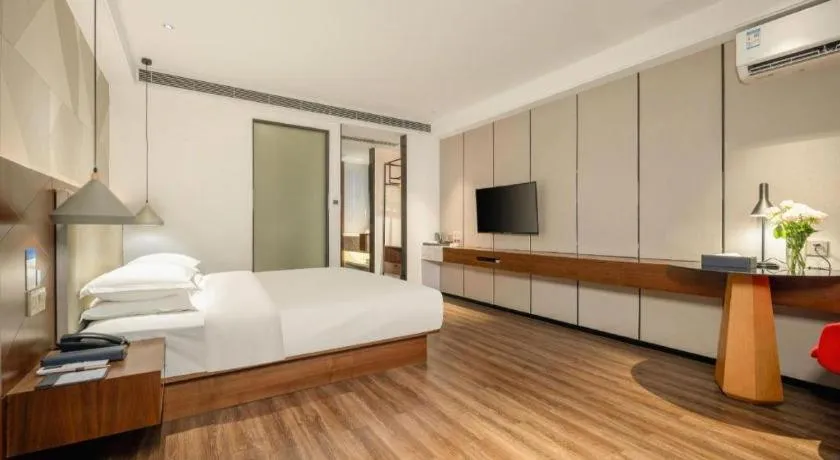 Bed in Borrman Hotel Nanning Beihu Bei Road Metro Station