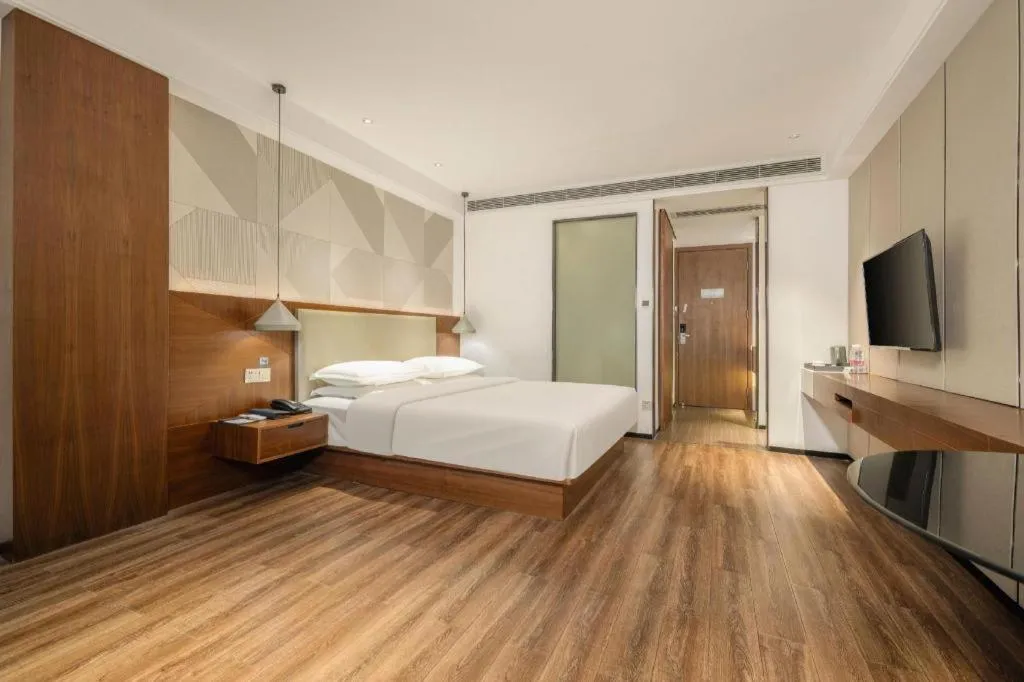 Bed in Borrman Hotel Nanning Beihu Bei Road Metro Station