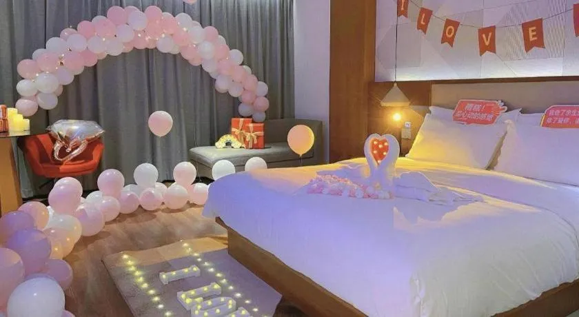 Bed in Borrman Hotel Nanning Beihu Bei Road Metro Station