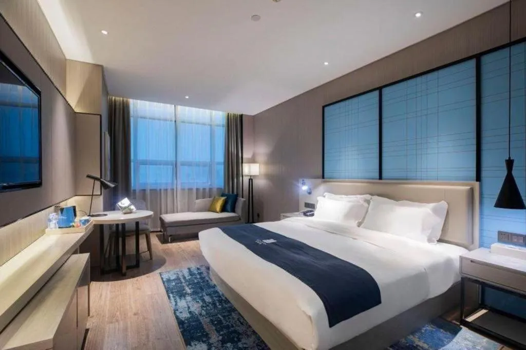 Bed in Echarm Hotel Guilin Zhongshan Zhong Road Liangjiang Sihu