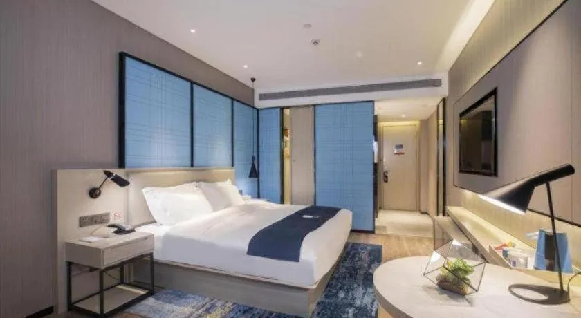Bed in Echarm Hotel Guilin Zhongshan Zhong Road Liangjiang Sihu