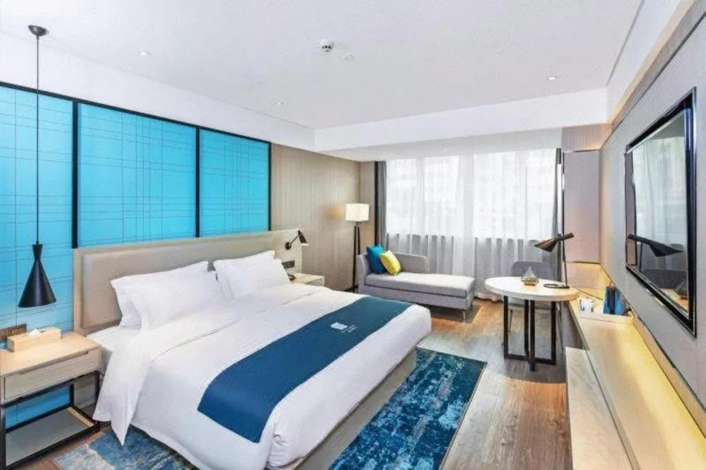 Bed in Echarm Hotel Guilin Zhongshan Zhong Road Liangjiang Sihu