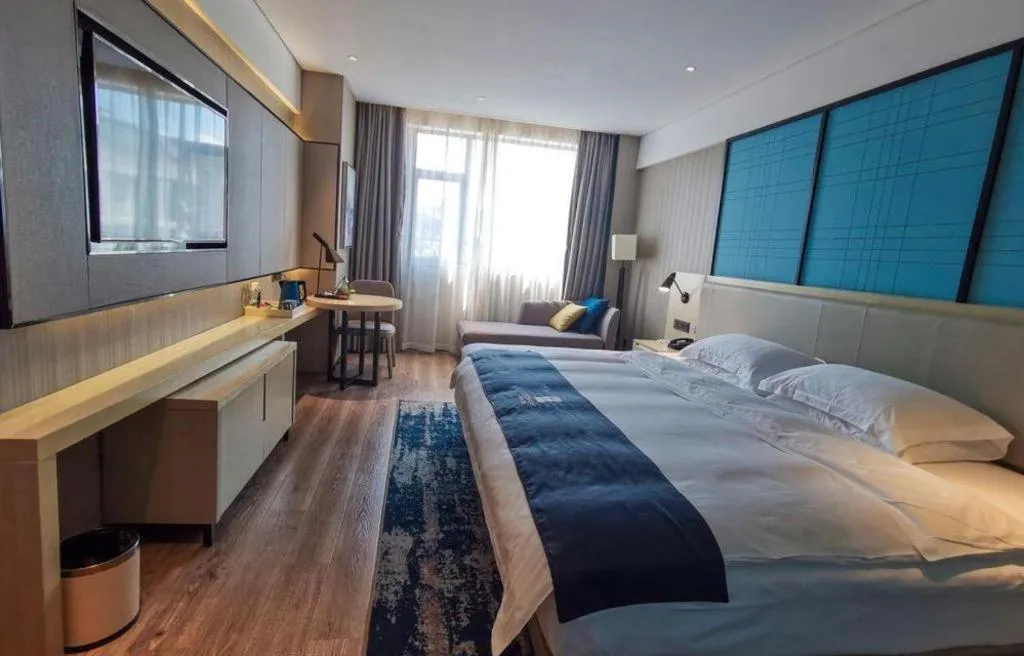 Bed in Echarm Hotel Guilin Zhongshan Zhong Road Liangjiang Sihu
