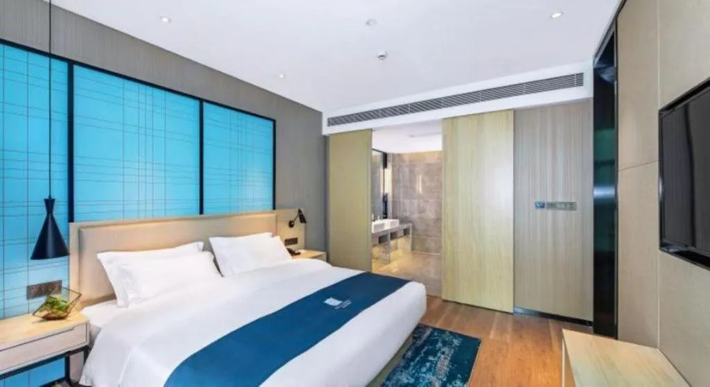 Bed in Echarm Hotel Guilin Zhongshan Zhong Road Liangjiang Sihu