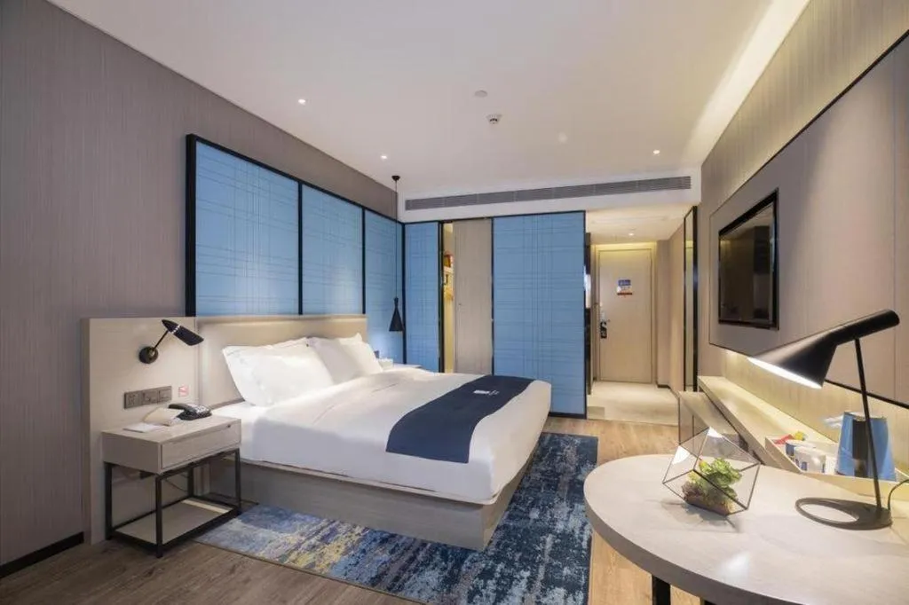 Bed in Echarm Hotel Guilin Zhongshan Zhong Road Liangjiang Sihu