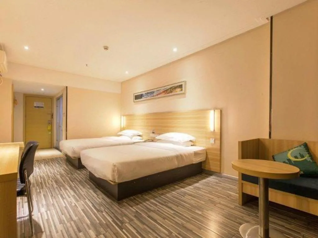 Bed in Jtour Inn Wuhan Hankou Railway East Plaza