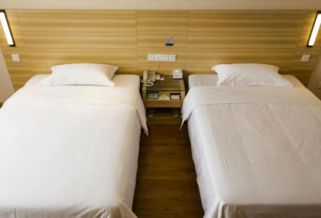 Bed in Jtour Inn Wuhan Hankou Railway East Plaza