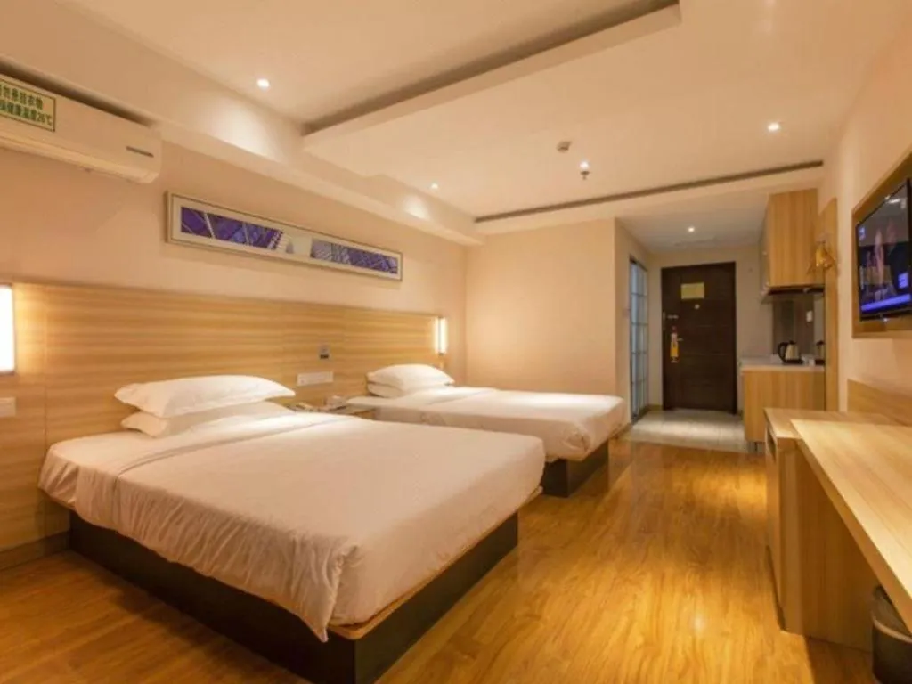 Bed in Jtour Inn Wuhan Hankou Railway East Plaza