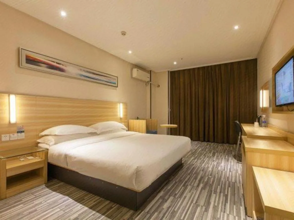 Bed in Jtour Inn Wuhan Hankou Railway East Plaza